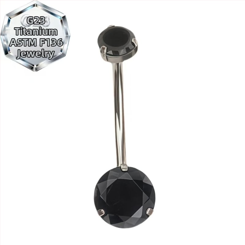 Kahepealine nabasõrmus – titaani sulam, 5A tsirkoon, geomeetriline kuju, teemandi töötlus, sisemine spiraal