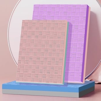 Баланс йога мат, със удебелена нехлъзгаща се повърхност, EVA, 6 мм