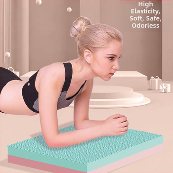 Баланс йога мат, със удебелена нехлъзгаща се повърхност, EVA, 6 мм