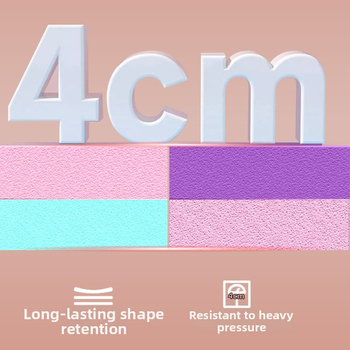 Баланс йога мат, със удебелена нехлъзгаща се повърхност, EVA, 6 мм