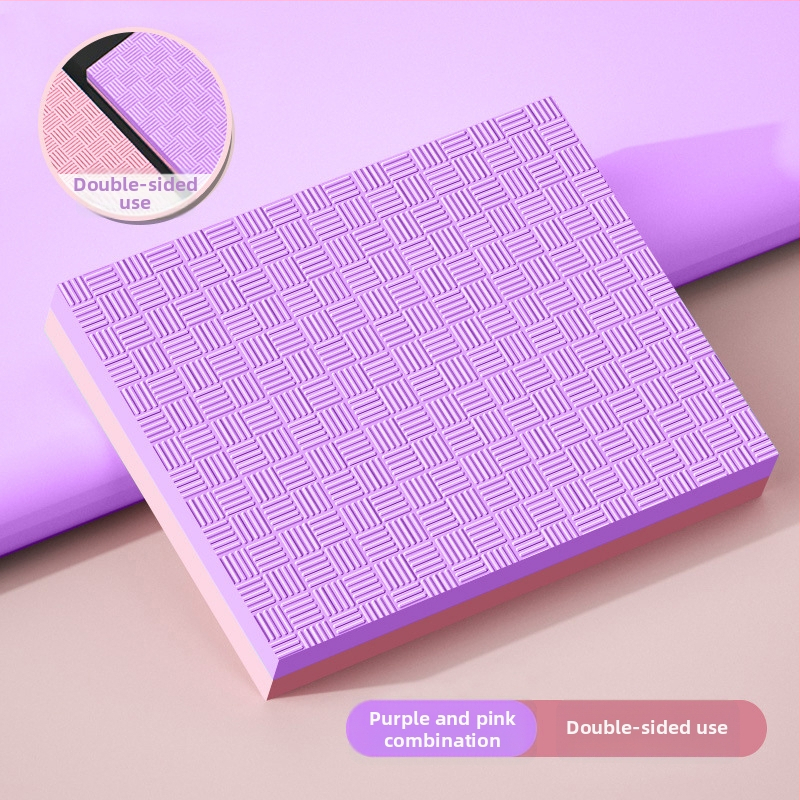 Баланс йога мат, със удебелена нехлъзгаща се повърхност, EVA, 6 мм