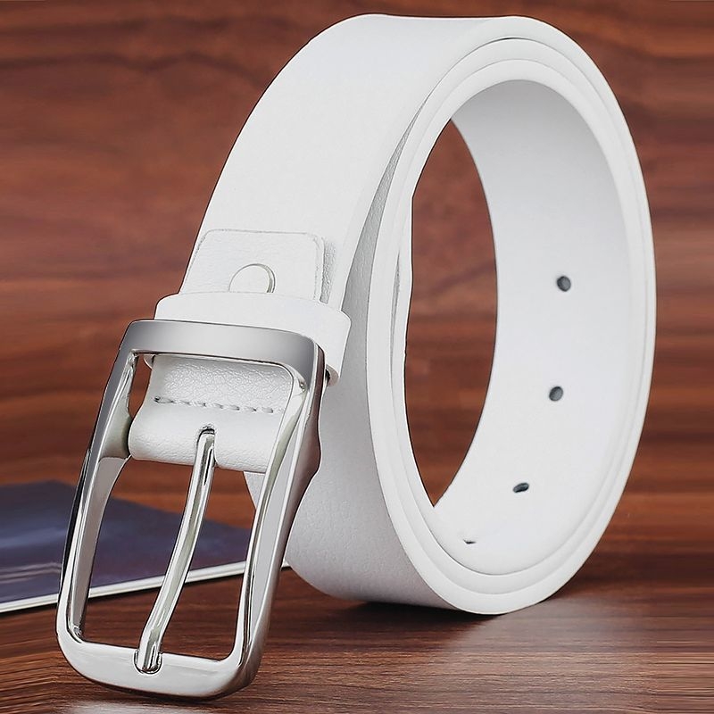 Ζώνη από δέρμα split leather, αγκράφα από κράμα, κούμπωμα με κορδάκι, λεπτό πλάτος <2 εκ