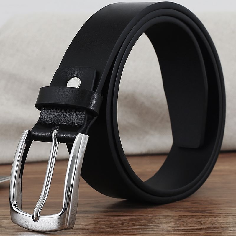 Ζώνη από δέρμα split leather, αγκράφα από κράμα, κούμπωμα με κορδάκι, λεπτό πλάτος <2 εκ