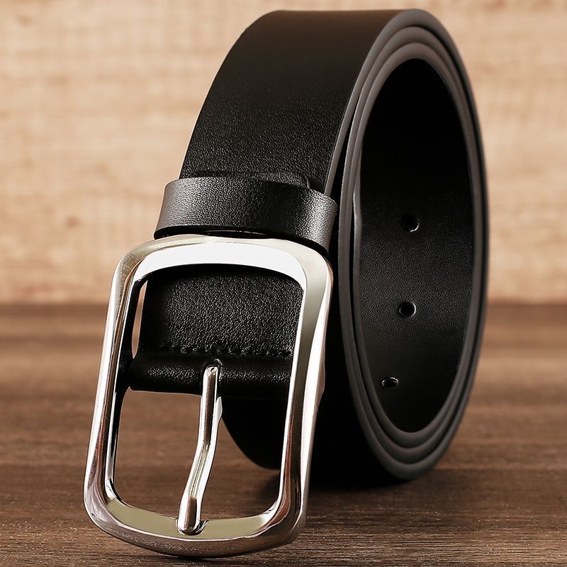 Ζώνη από δέρμα split leather, αγκράφα από κράμα, κούμπωμα με κορδάκι, λεπτό πλάτος <2 εκ