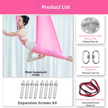 Slang Shield ore jogos hamaka su tempimo diržu ir mikroelastine virvė namų jogos studijai