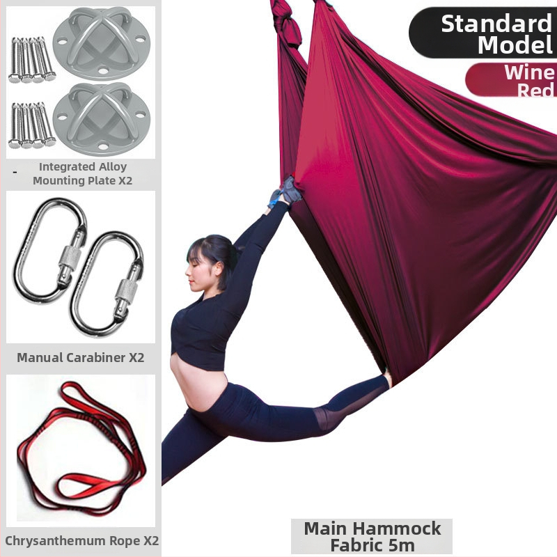 Slang Shield ore jogos hamaka su tempimo diržu ir mikroelastine virvė namų jogos studijai