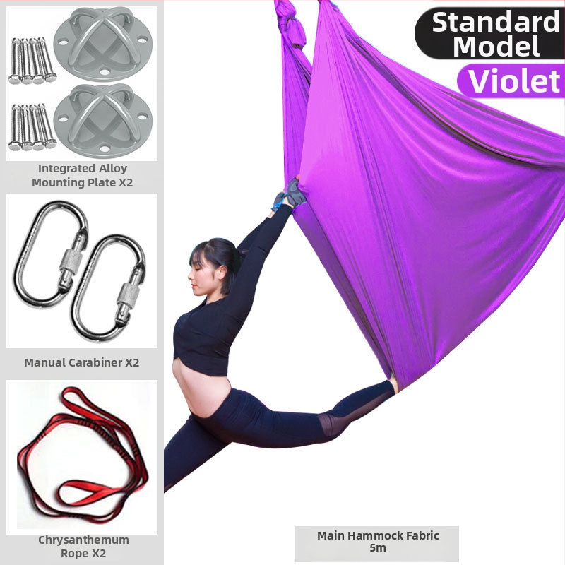 Slang Shield ore jogos hamaka su tempimo diržu ir mikroelastine virvė namų jogos studijai