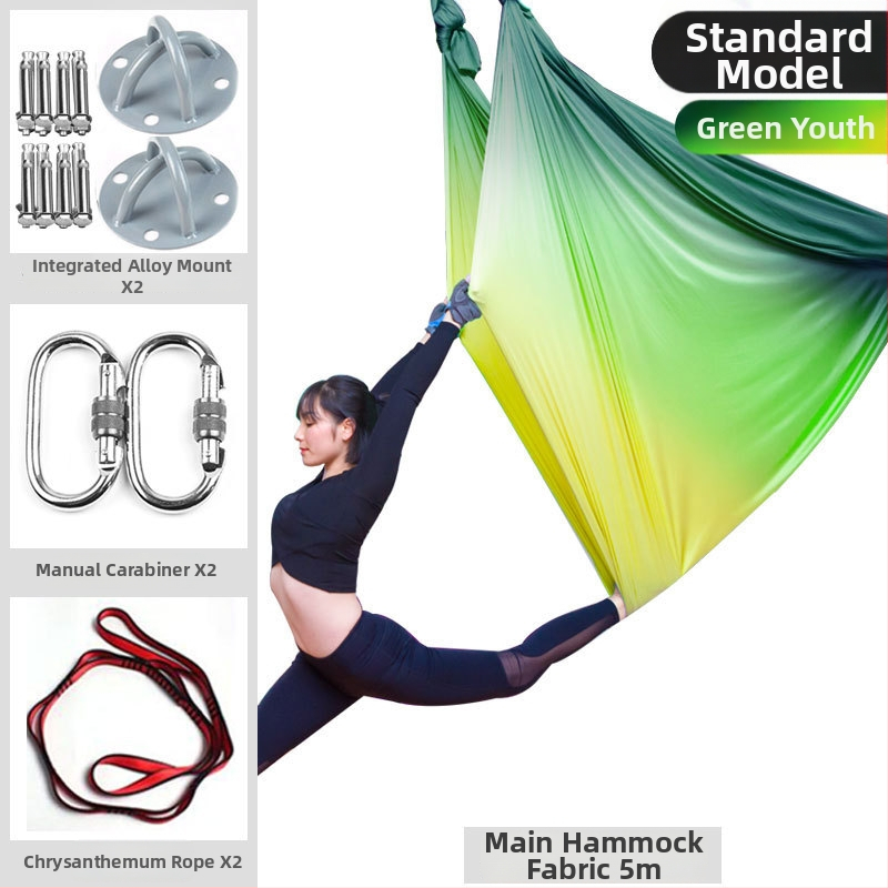 Slang Shield ore jogos hamaka su tempimo diržu ir mikroelastine virvė namų jogos studijai