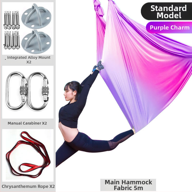 Slang Shield ore jogos hamaka su tempimo diržu ir mikroelastine virvė namų jogos studijai