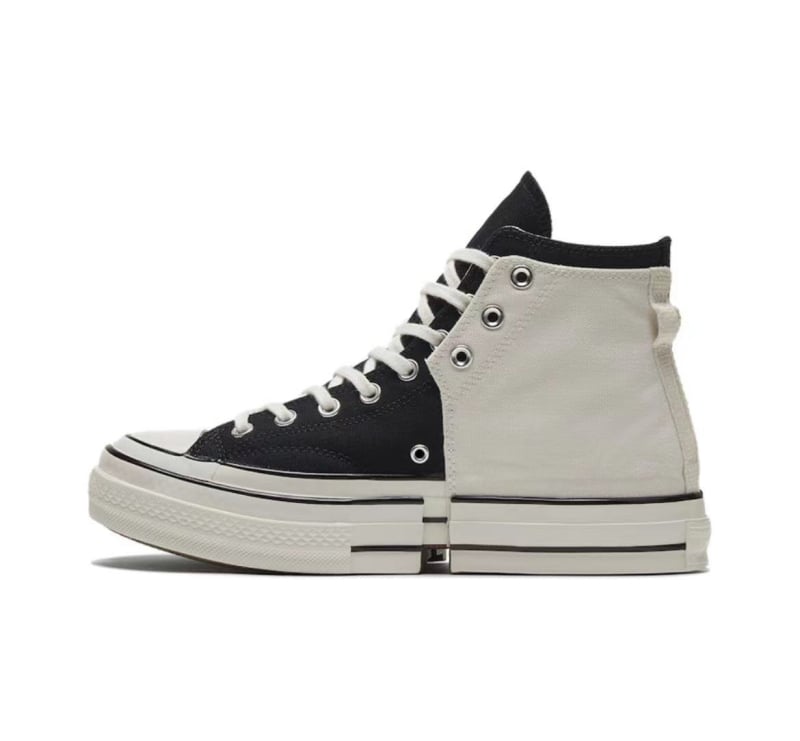 Unisex visoke platnene tenisice s šnirama sprijeda i otporne na habanje s vulkaniziranom gumom.