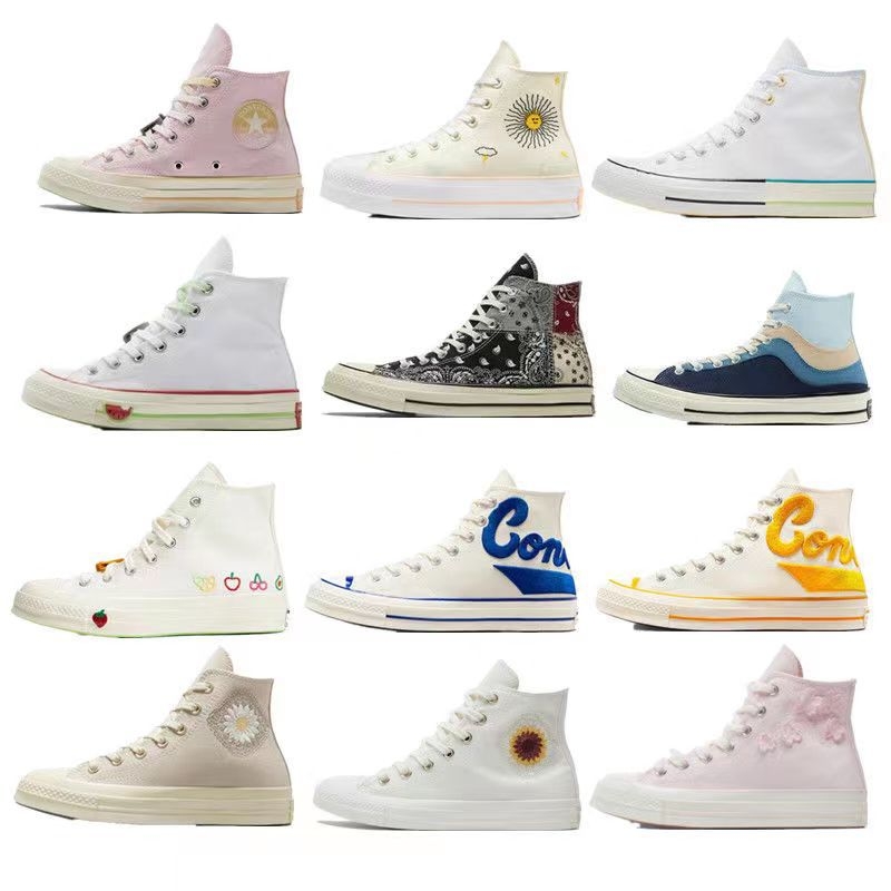 Unisex visoke platnene tenisice s šnirama sprijeda i otporne na habanje s vulkaniziranom gumom.