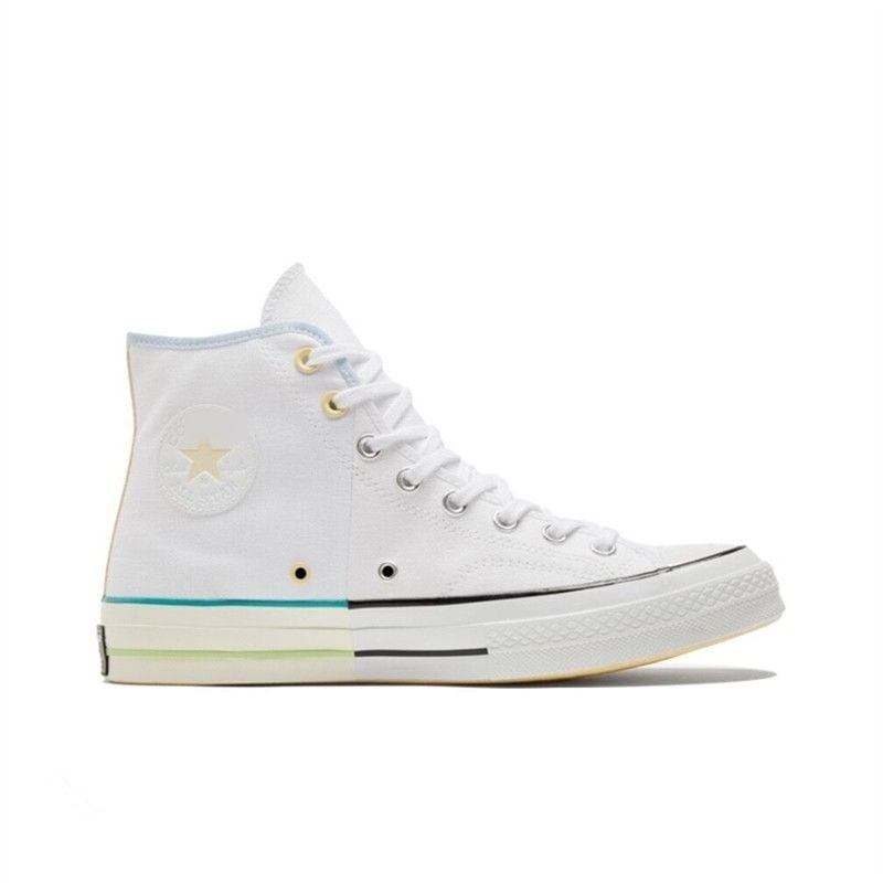 Unisex visoke platnene tenisice s šnirama sprijeda i otporne na habanje s vulkaniziranom gumom.