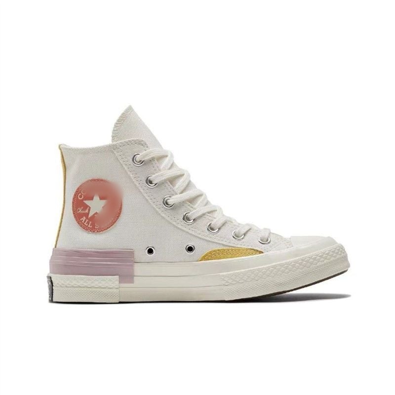 Unisex visoke platnene tenisice s šnirama sprijeda i otporne na habanje s vulkaniziranom gumom.