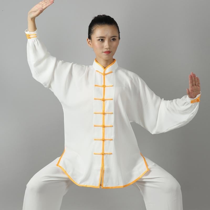 Taijiquan apranga su kelnėmis treniruotėms ir pasirodymams, kordurojo audinys su 51–70% lina