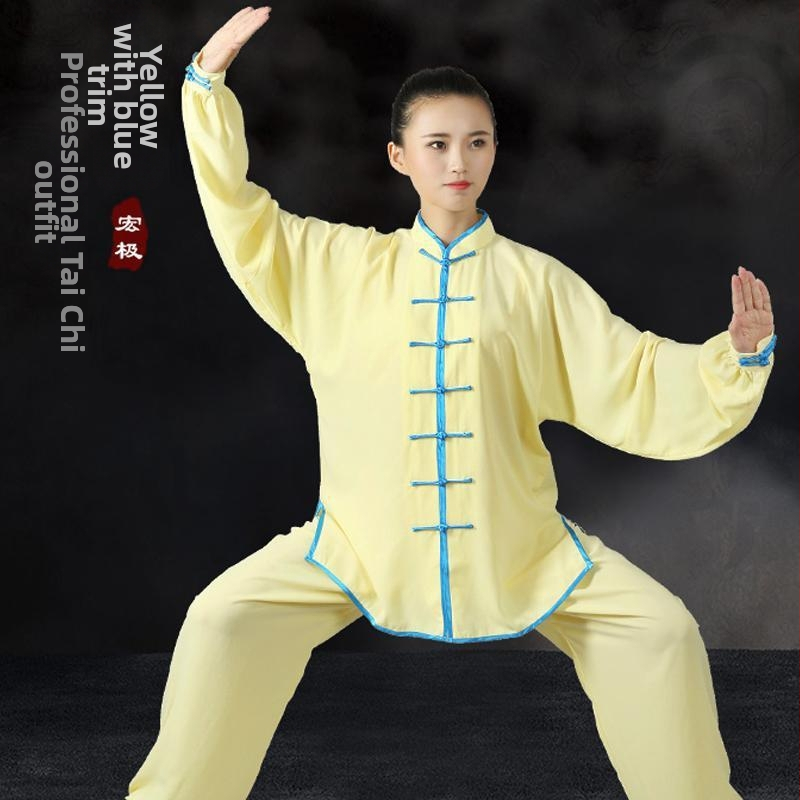 Taijiquan apranga su kelnėmis treniruotėms ir pasirodymams, kordurojo audinys su 51–70% lina