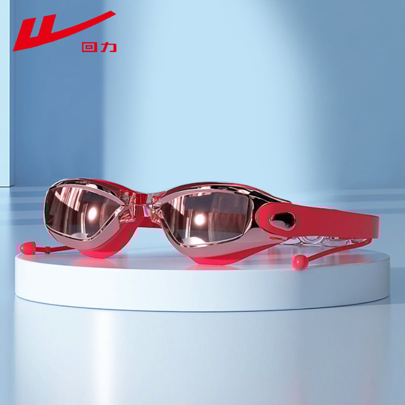 Pull Back peldēšanās brilles ar PC lēcām pieaugušajiem