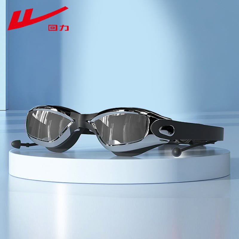 Pull Back peldēšanās brilles ar PC lēcām pieaugušajiem