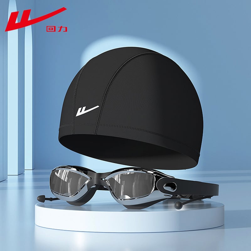 Pull Back peldēšanās brilles ar PC lēcām pieaugušajiem