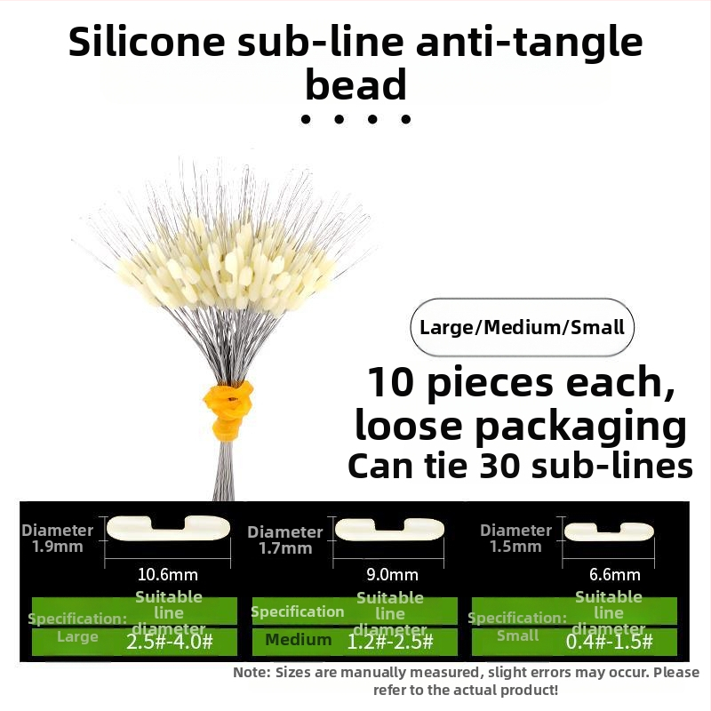 Kalastusliinide eraldaja anti-tõmbamise kujundusega ja topeltkonksud (Materjal: Kumm)