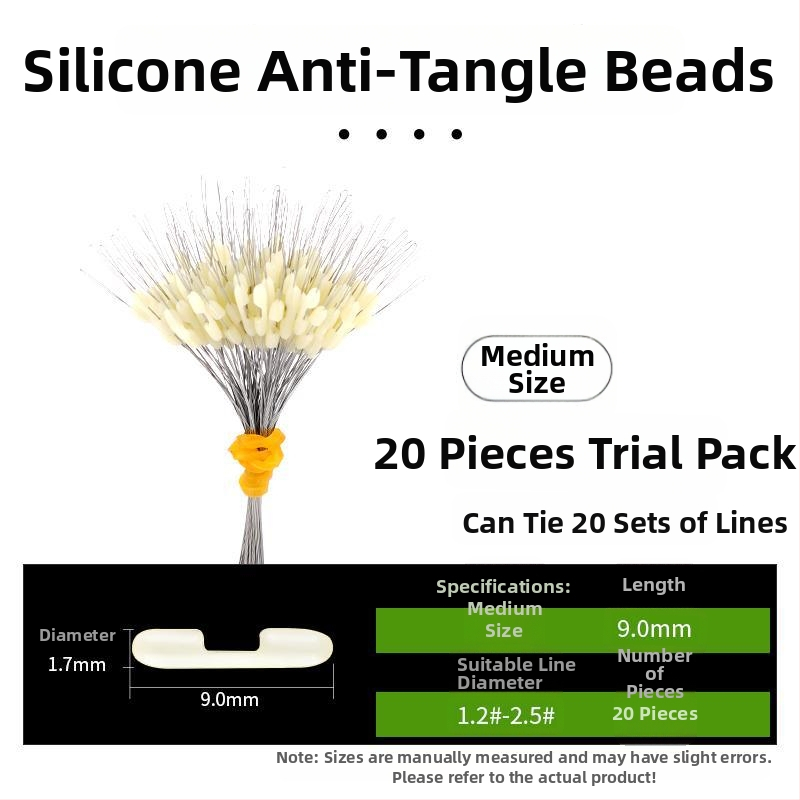Kalastusliinide eraldaja anti-tõmbamise kujundusega ja topeltkonksud (Materjal: Kumm)