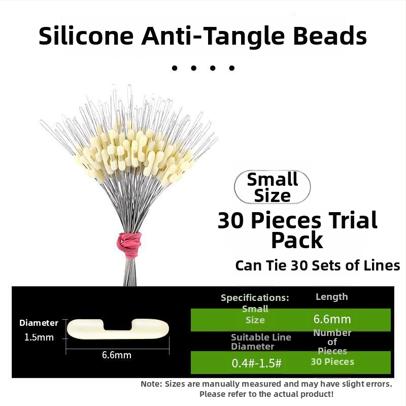 Kalastusliinide eraldaja anti-tõmbamise kujundusega ja topeltkonksud (Materjal: Kumm)