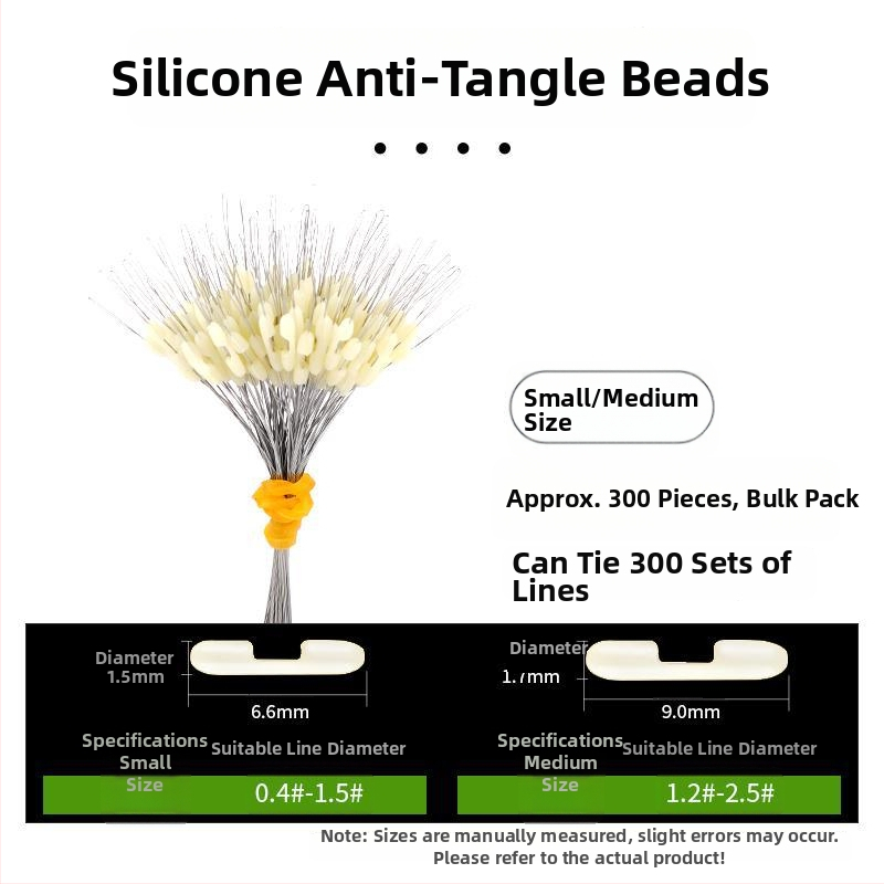 Kalastusliinide eraldaja anti-tõmbamise kujundusega ja topeltkonksud (Materjal: Kumm)