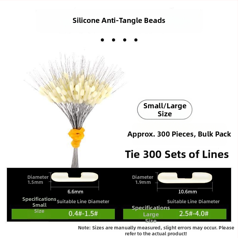Kalastusliinide eraldaja anti-tõmbamise kujundusega ja topeltkonksud (Materjal: Kumm)