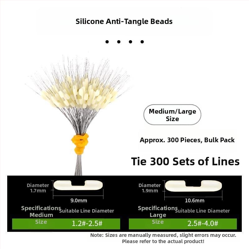 Kalastusliinide eraldaja anti-tõmbamise kujundusega ja topeltkonksud (Materjal: Kumm)