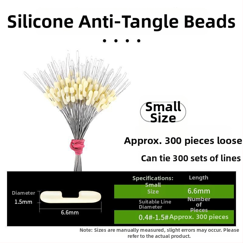 Kalastusliinide eraldaja anti-tõmbamise kujundusega ja topeltkonksud (Materjal: Kumm)