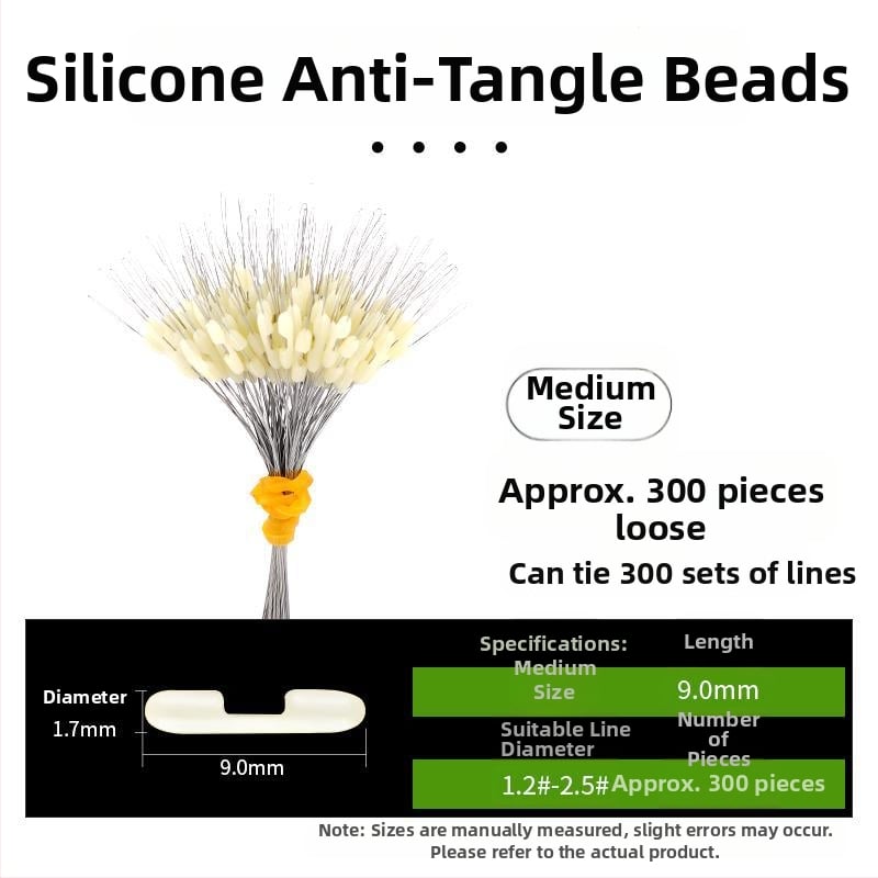 Kalastusliinide eraldaja anti-tõmbamise kujundusega ja topeltkonksud (Materjal: Kumm)