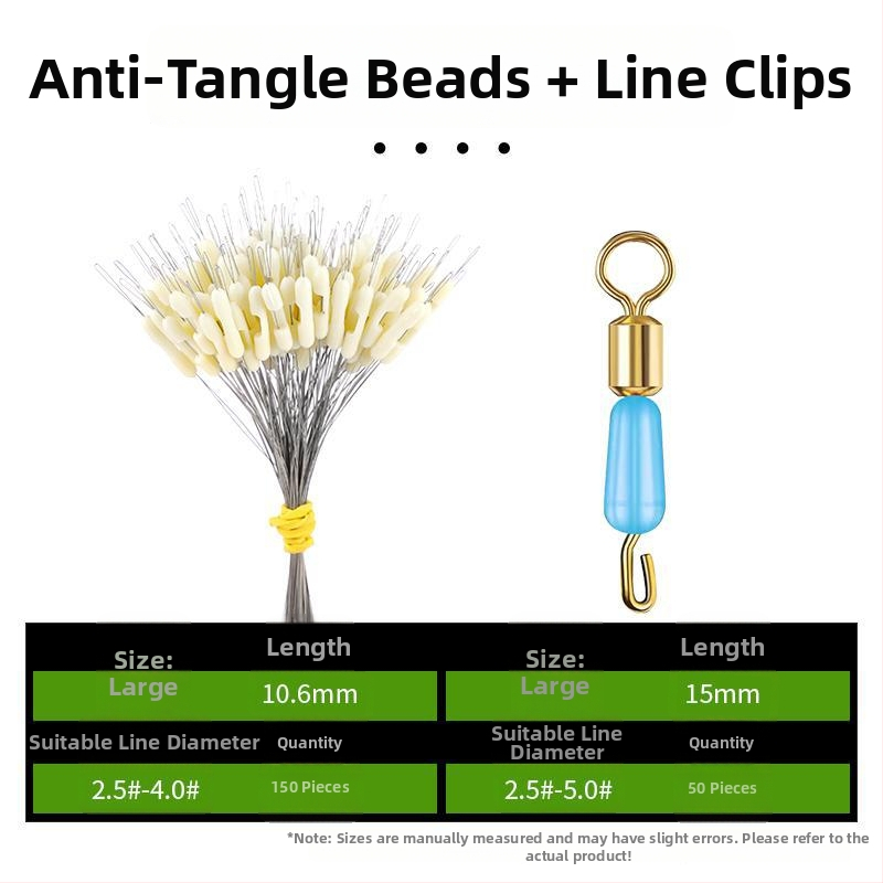 Kalastusliinide eraldaja anti-tõmbamise kujundusega ja topeltkonksud (Materjal: Kumm)
