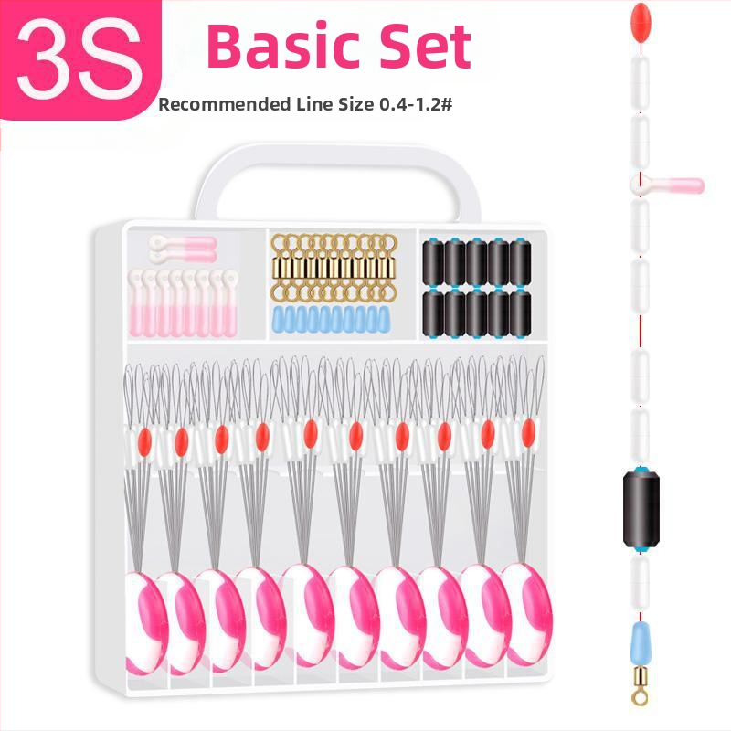 Silikon Space Bean põhiliini komplekt – täielik kalastusvarustuse komplekt väikeste lisadega