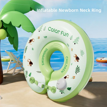 Bērnu kakla peldēšanas gredzens vannai – PVC, vienkrāsains raksts, bērniem