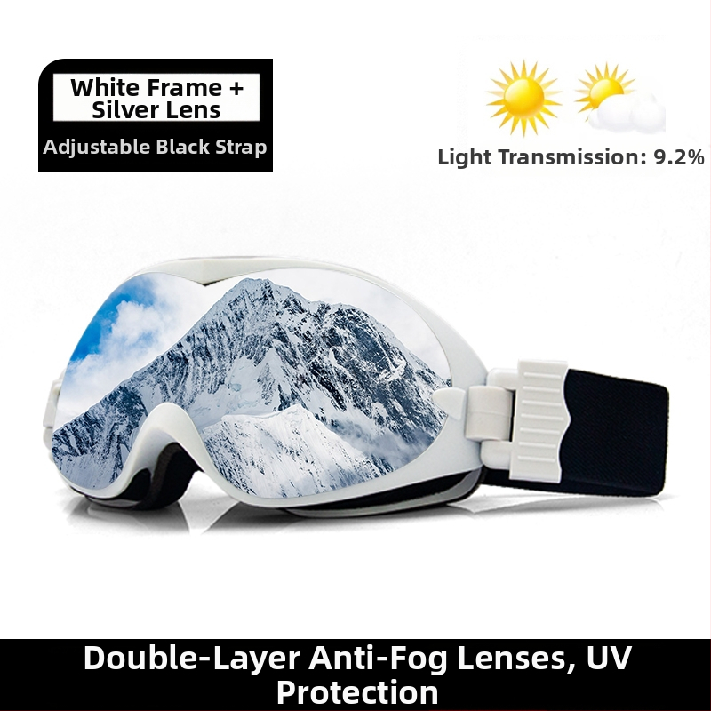 Slēpošanas briļļas - Vienslāņu dizains, materiāls: zīda zieds, bērniem