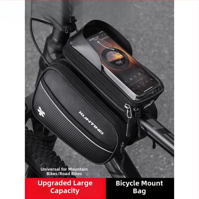 Чанта за горна тръба за MTB велосипед, капацитет 5 л, полиестер, вътрешна подплата, модел zxcsgb-mcl-red