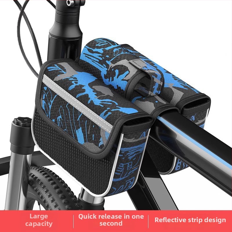 Чанта за горна тръба за MTB велосипед, капацитет 5 л, полиестер, вътрешна подплата, модел zxcsgb-mcl-red