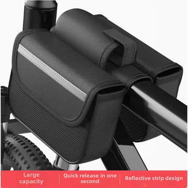 Чанта за горна тръба за MTB велосипед, капацитет 5 л, полиестер, вътрешна подплата, модел zxcsgb-mcl-red