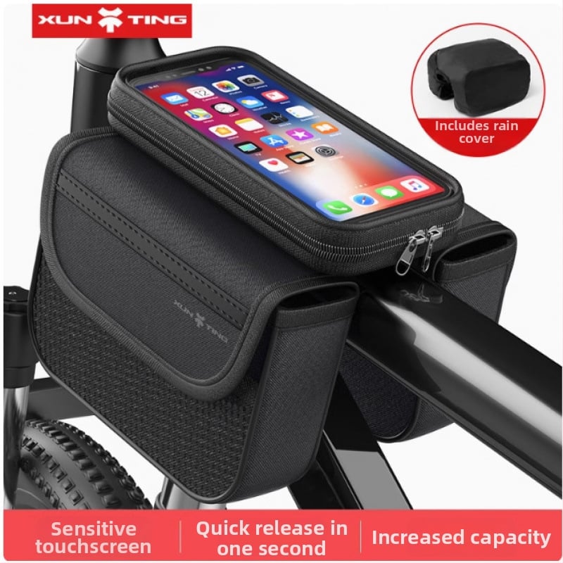 Чанта за горна тръба за MTB велосипед, капацитет 5 л, полиестер, вътрешна подплата, модел zxcsgb-mcl-red