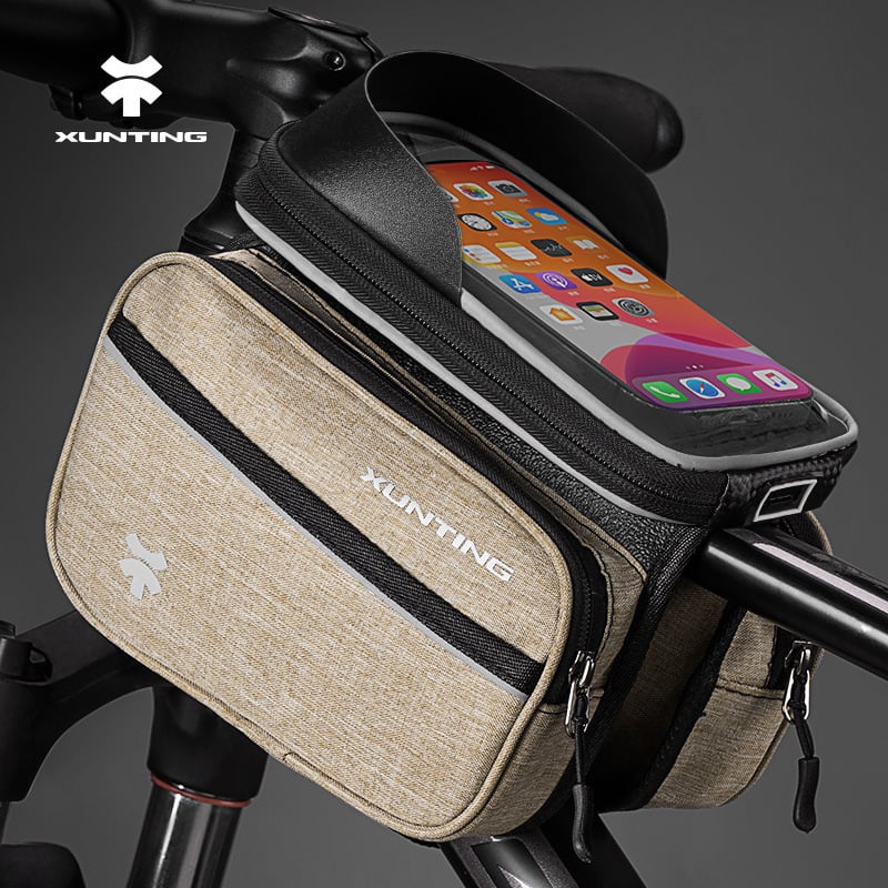 Чанта за горна тръба за MTB велосипед, капацитет 5 л, полиестер, вътрешна подплата, модел zxcsgb-mcl-red