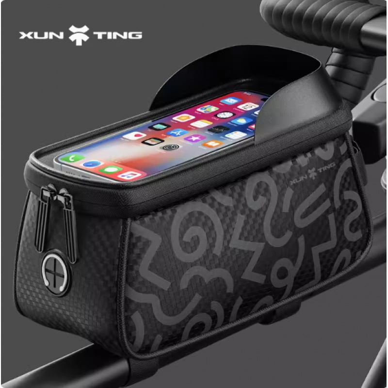 Чанта за горна тръба за MTB велосипед, капацитет 5 л, полиестер, вътрешна подплата, модел zxcsgb-mcl-red