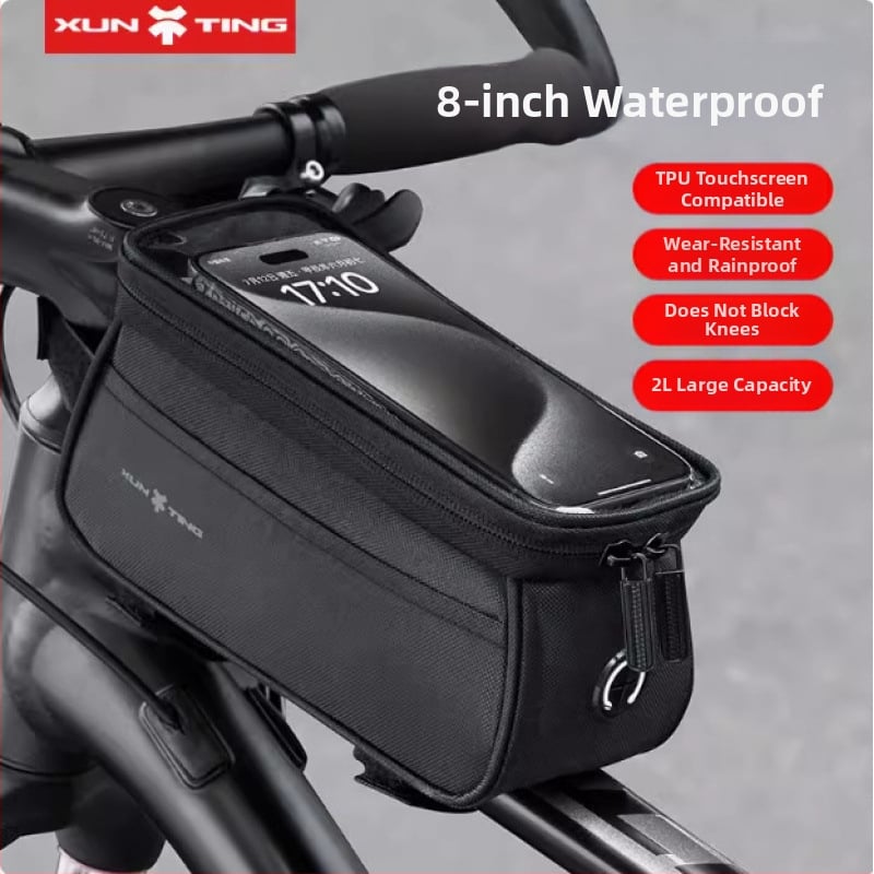 Чанта за горна тръба за MTB велосипед, капацитет 5 л, полиестер, вътрешна подплата, модел zxcsgb-mcl-red