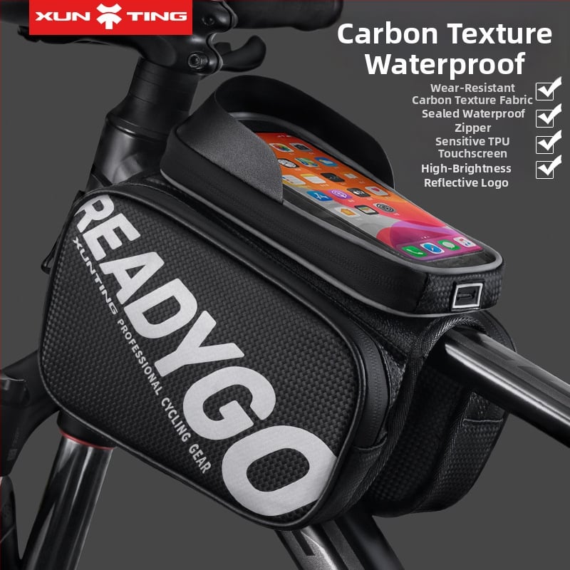 Чанта за горна тръба за MTB велосипед, капацитет 5 л, полиестер, вътрешна подплата, модел zxcsgb-mcl-red