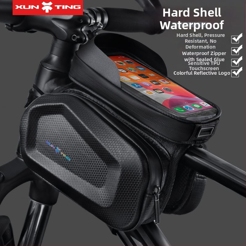 Чанта за горна тръба за MTB велосипед, капацитет 5 л, полиестер, вътрешна подплата, модел zxcsgb-mcl-red