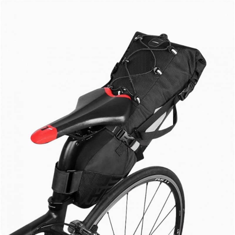 Чанта за горна тръба за MTB велосипед, капацитет 5 л, полиестер, вътрешна подплата, модел zxcsgb-mcl-red