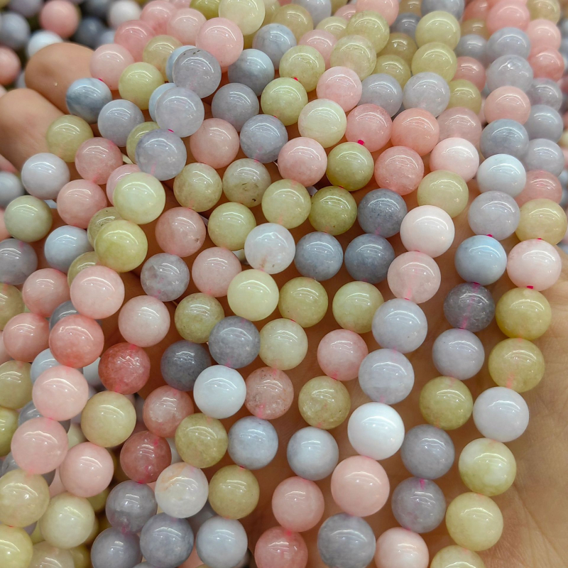 DIY perle za nakit - Jade perle s bisernim tretmanom, podrijetlo Yiwu, plemeniti uzorak, prirodni stil
