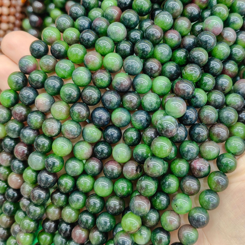 DIY perle za nakit - Jade perle s bisernim tretmanom, podrijetlo Yiwu, plemeniti uzorak, prirodni stil