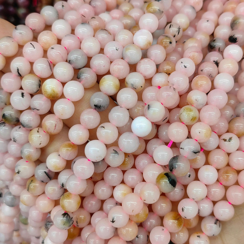 DIY perle za nakit - Jade perle s bisernim tretmanom, podrijetlo Yiwu, plemeniti uzorak, prirodni stil