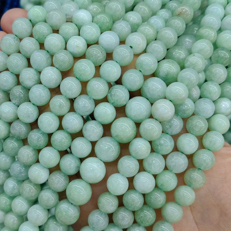 DIY perle za nakit - Jade perle s bisernim tretmanom, podrijetlo Yiwu, plemeniti uzorak, prirodni stil