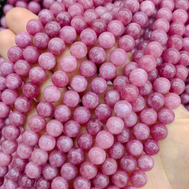DIY perle za nakit - Jade perle s bisernim tretmanom, podrijetlo Yiwu, plemeniti uzorak, prirodni stil