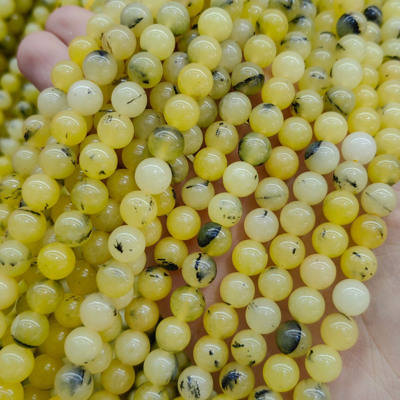 DIY perle za nakit - Jade perle s bisernim tretmanom, podrijetlo Yiwu, plemeniti uzorak, prirodni stil